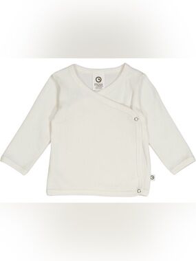 NWT Musli Organic Cotton Cream Wrap-Front Baby Top